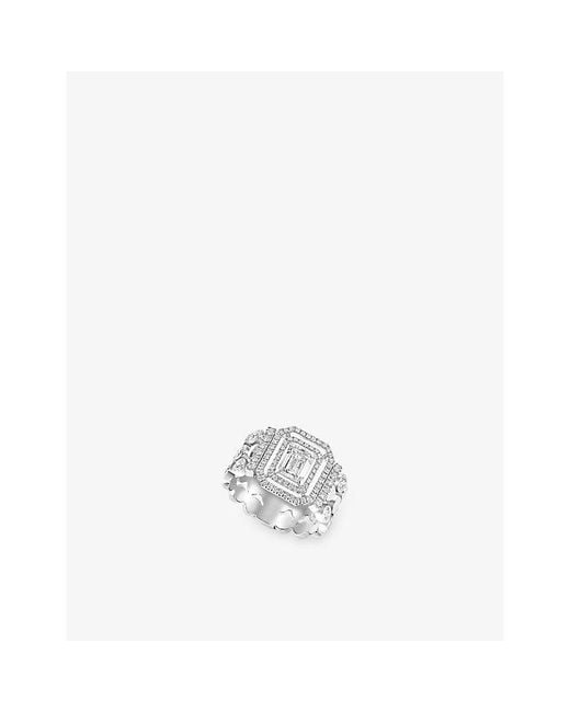 Messika White D-Vibes Multi Row 18Ct And 1.33Ct Diamond Ring