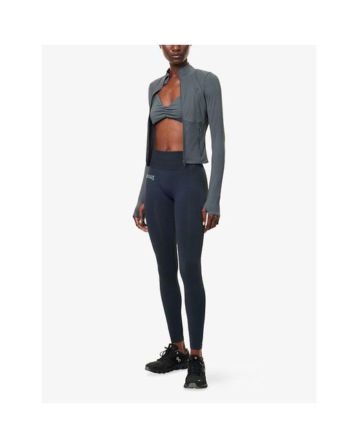 GYMSHARK Blue Everyday Seamless Stretch-Woven Leggings