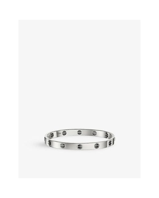 Cartier White Love Classic Model 18Ct- And Ceramic Bracelet