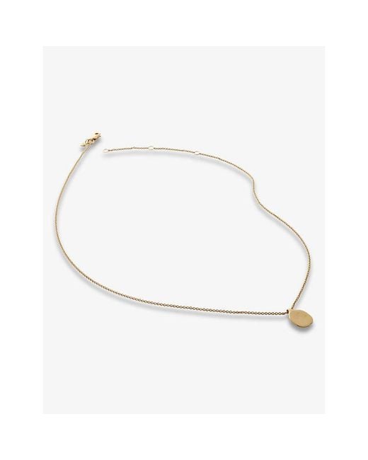 Monica Vinader Metallic Mv Siren Petal 18Ct-Plated Vermeil And Sterling Chain Necklace