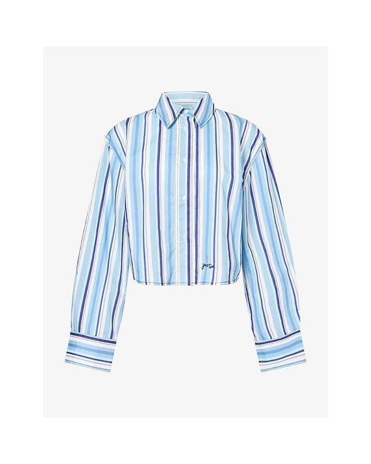Sir Blue Vester Pinstripe Cotton Shirt