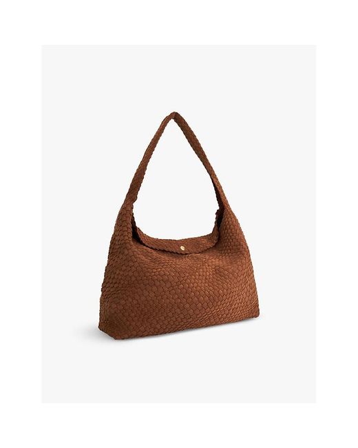 Dune Deliberate ExtraLarge Woven Shoulder Bag in Brown Lyst