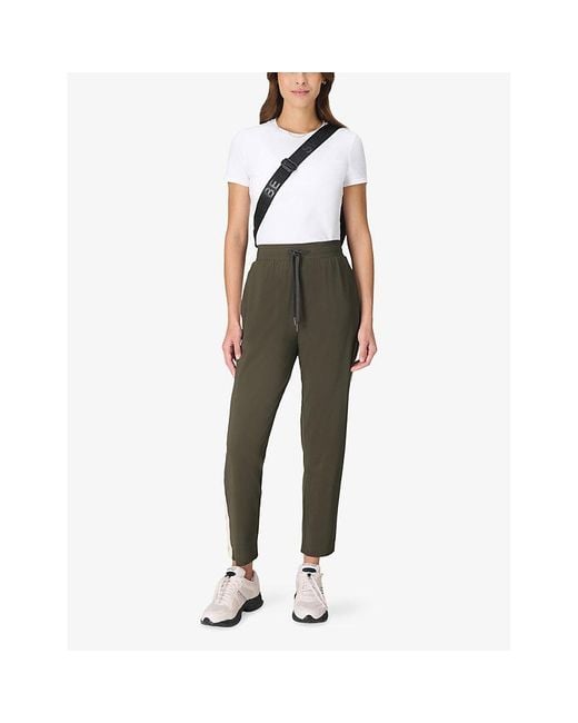 Sweaty Betty Green Explorer 27In Stretch-Woven Trousers