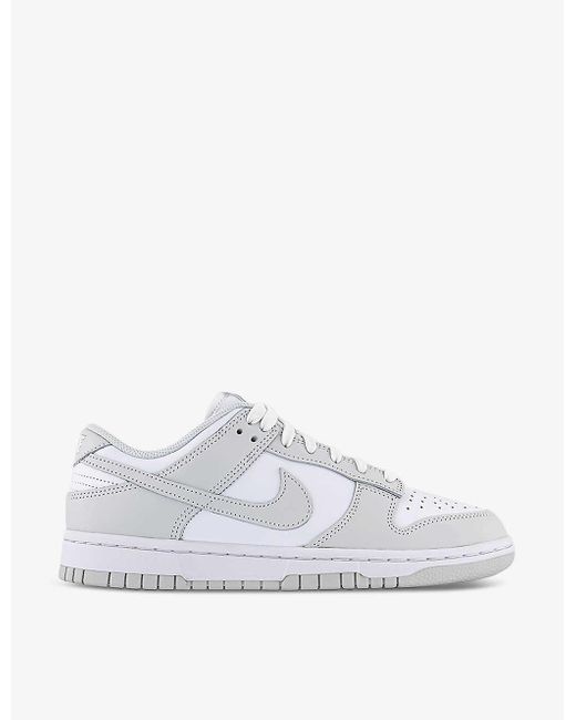 Nike White Dunk Low Leather Low-top Trainers
