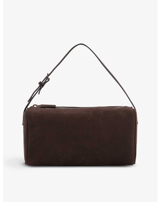 The Row Brown 90s Leather Shoulder Bag