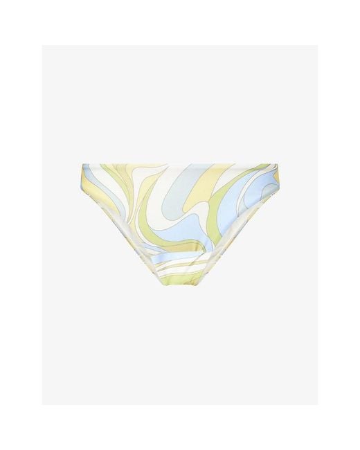Cheap Monday Blue Byron Mid-Rise Bikini Bottoms