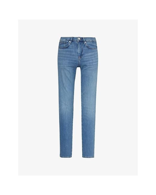 FRAME L\'homme Slim-fit Tapered-leg Stretch Recycled-denim-blend Jeans in  Blue for Men | Lyst