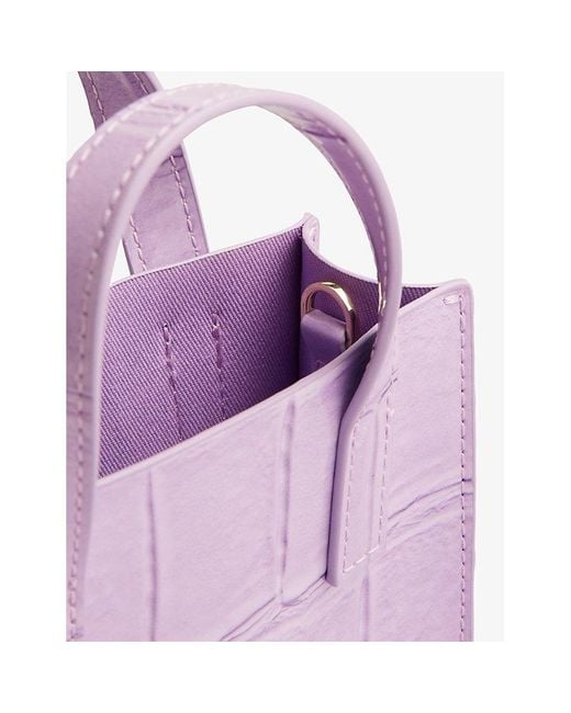 Ted Baker Purple Gatocon Faux-leather Cross-body Bag
