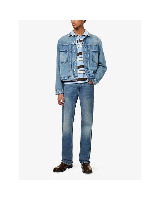 PAIGE Blue Tobin Denim Jacket for men