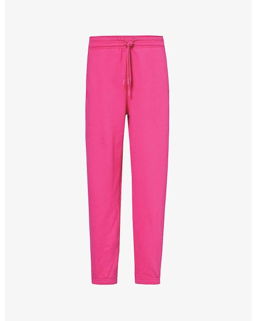 Adidas By Stella McCartney Pink Slip-pocket Brand-print Organic-cotton jogging Bottoms X