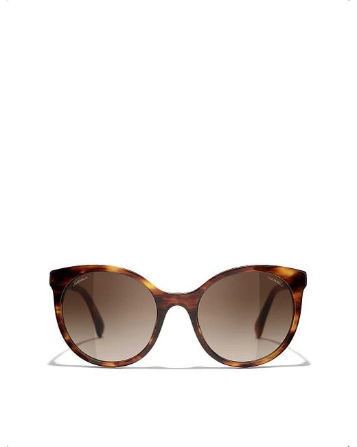 Chanel Brown Pantos Sunglasses