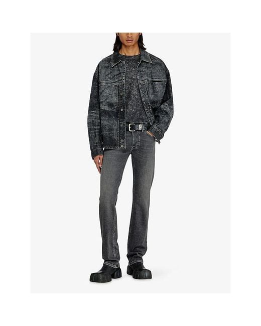 DIESEL Gray 1985 Larkee Straight-Leg Denim Jeans for men