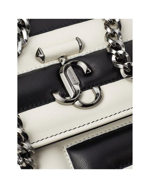 Jimmy Choo Black Avenue Quad Quilted-leather Shoulder Bag