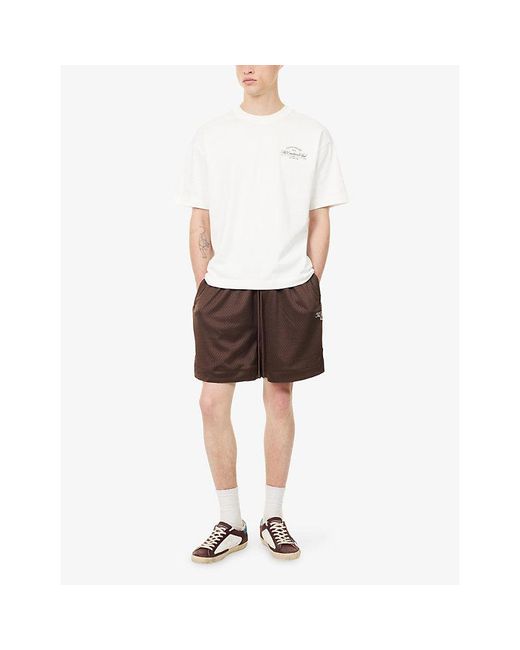 The Couture Club White Club De Soci Graphic-Print Cotton T-Shirt for men
