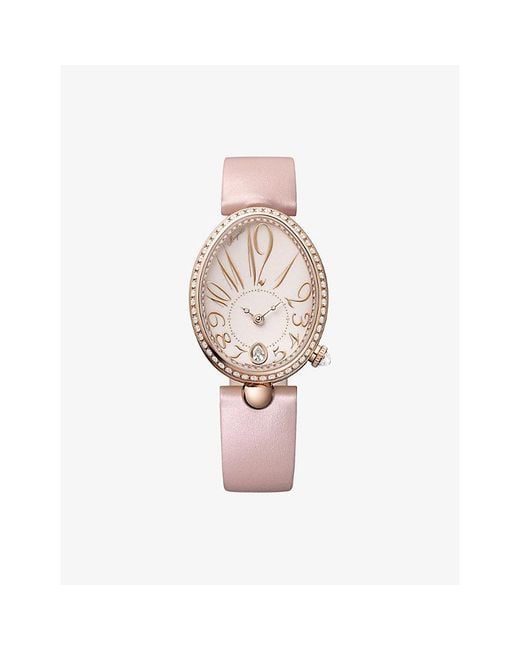 Breguet Pink Reine De Naples 8918 18Ct Rose- And 1.156Ct Brilliant-Cut Diamond Automatic Watch 28.5Mm