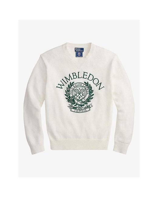 Polo Ralph Lauren White X Wimbledon Cotton Sweatshirt