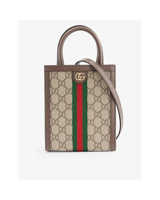 Gucci Brown Ophidia gg Supreme Canvas Cross-body Bag