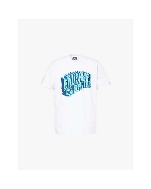 BBCICECREAM Blue 3D Arch Short-Sleeve Cotton T-Shirt for men