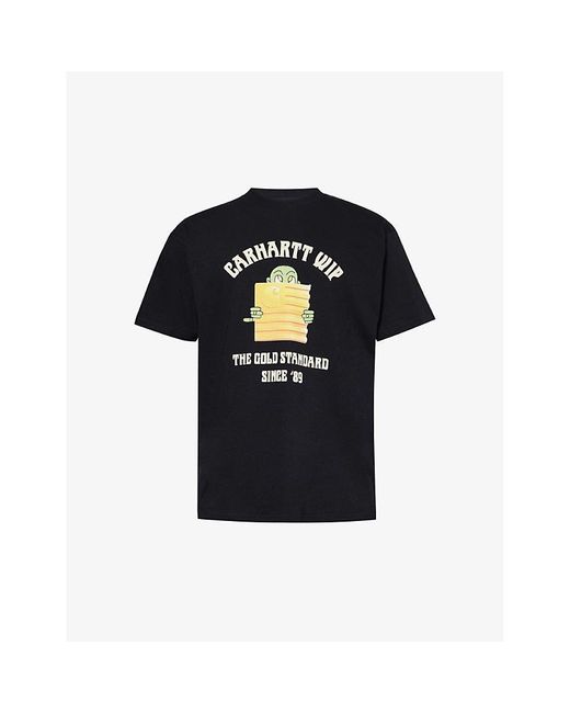 Carhartt Black Gold Graphic-print Organic-cotton T-shirt X for men