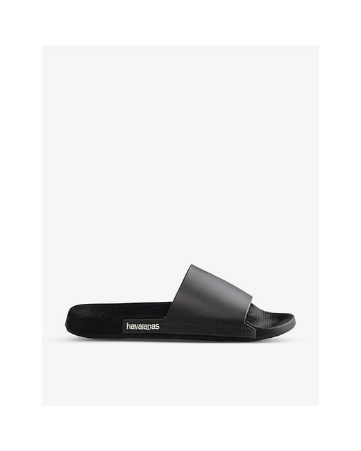 Havaianas White Classic Rubber Sliders