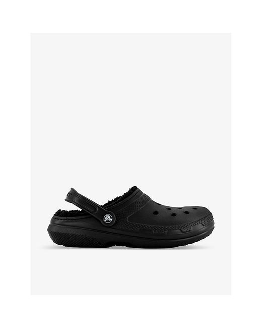 Crocs™ Classic Shearlinglined Rubber Clogs in Black for Men Lyst