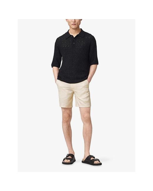 AllSaints Natural Circe Straight-Leg Lyocell Shorts for men
