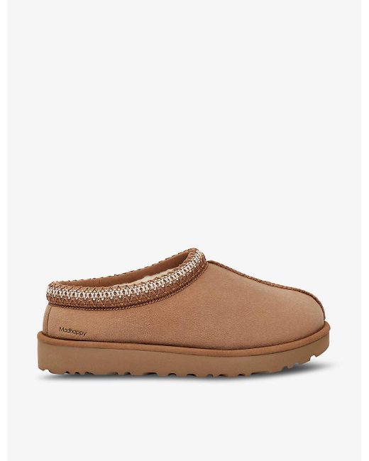 Ugg Brown X Madhappy Tasman Shearling-lined Suede Slippers for men