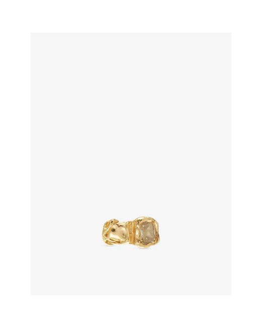 SIMUERO Metallic Vera 18Ct-Plated Sterling- Ring