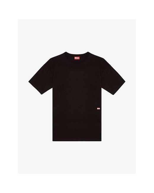DIESEL Black T-boxt-n11 Branded-print Cotton-jersey T-shirt X for men