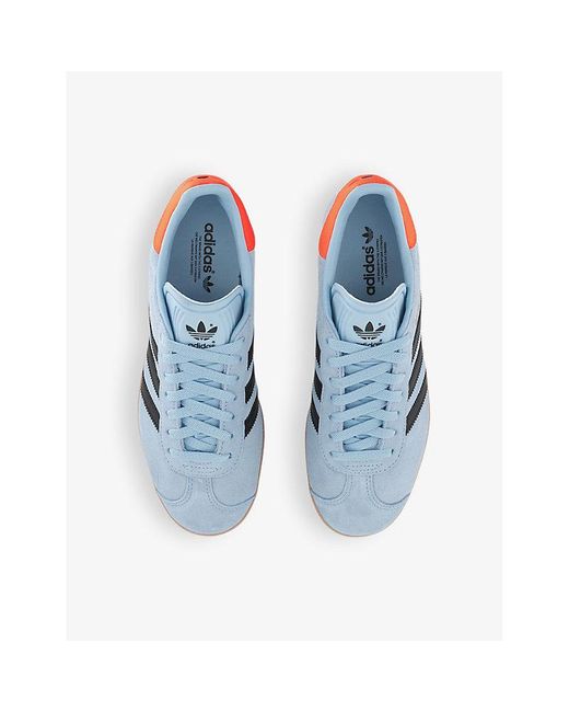 adidas Gazelle Suede Low-Top Trainers in Blue for Men | Lyst UK
