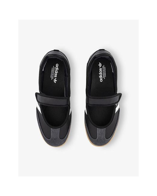 Adidas Black Samba Jane Leather Trainers