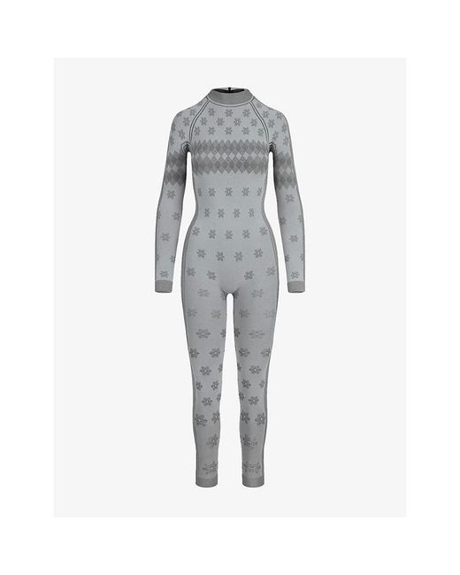 Skims Gray First Layers Turtleneck Thermal Catsuit