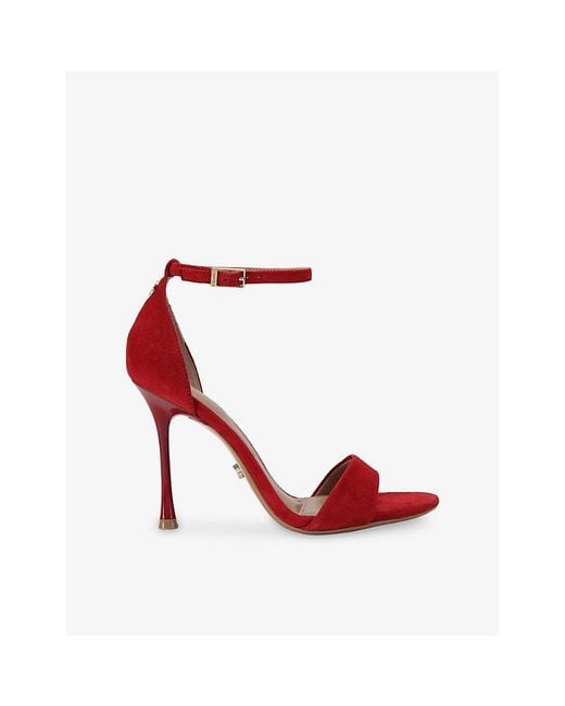 Carvela Kurt Geiger Red Incanto Suede Heeled Sandals