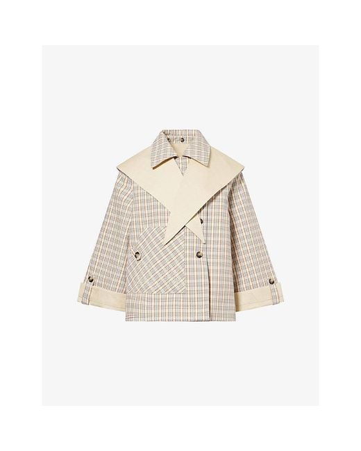 Damson Madder Natural Jerry Reversible Cotton Trench Coat