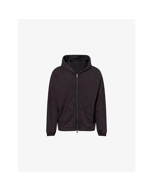 GYMSHARK Blue Condition Club Zip-Up Cotton-Blend Hoody for men
