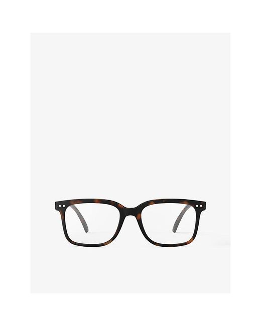 Izipizi Black #L Square-Framed Reading Glasses for men