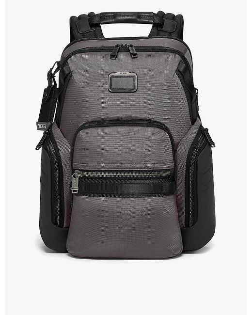 Tumi Black Navigation Shell Backpack