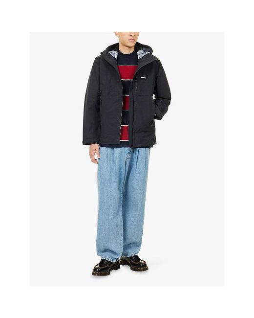 FINISTERRE Blue Stormbird Logo-Print Shell Jacket for men
