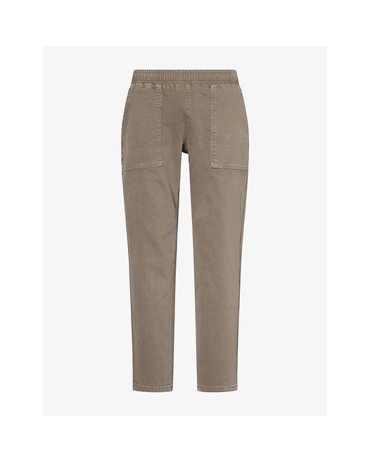 Arne Gray Carpenter Elasticated-Waist Denim Trousers for men