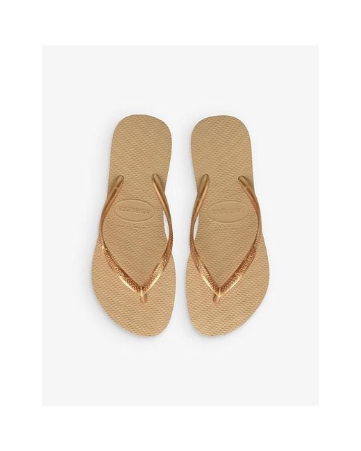 Havaianas Multicolor Slim Logo-Embossed Rubber Flip Flops