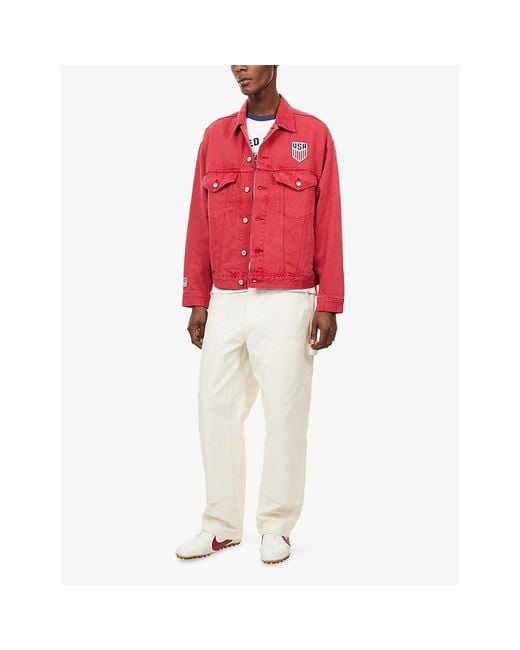 Levi's Red Levi's X World Cup Usa Soccer Type Iii Denim Trucker Jacket for men