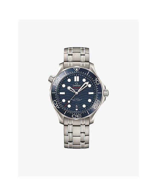 Omega Blue 210.30.42.20.03.001 Seamaster Diver 300M Steel Self-Winding Watch for men