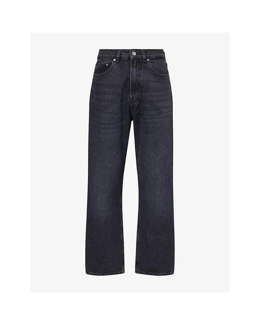 Our Legacy Blue Third Cut Straight-Leg Denim Jeans for men