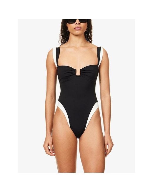 Away That Day Black Cannes Balconette Swimsuit