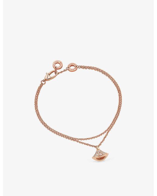 BVLGARI Divas Dream 18ct Rosegold And 0.26ct Brilliantcut Diamond