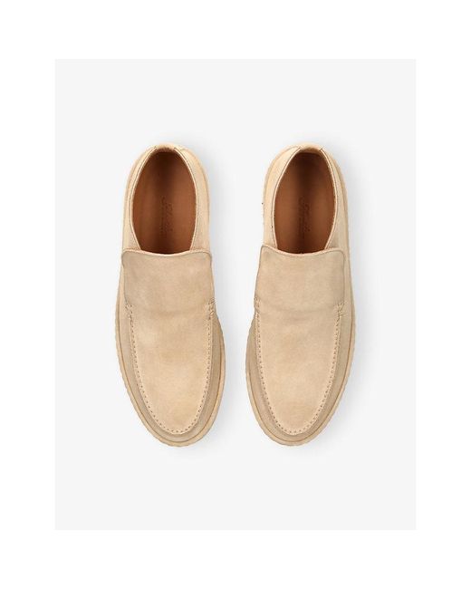 Aurélien Natural Voyager City Suede Loafers for men
