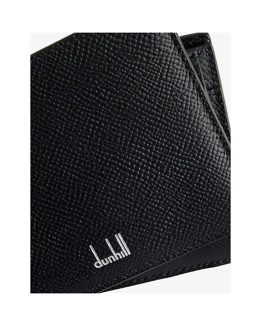 Dunhill Black Cadogan Bifold Leather Wallet for men