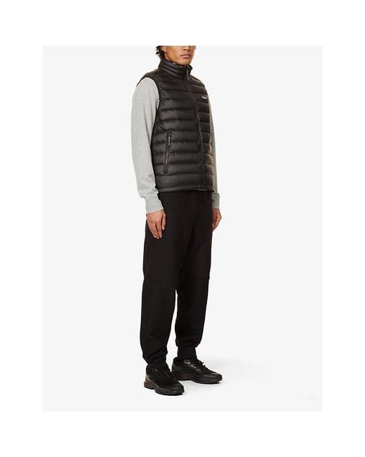 Patagonia Black Padded High-Neck Shell Down Gilet for men