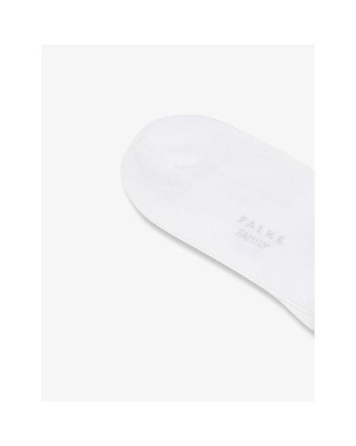 Falke White Family Ribbed Stretch-Cotton-Blend Socks for men