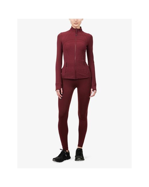 lululemon athletica Red Define Nulu High-Neck Stretch-Woven Jacket